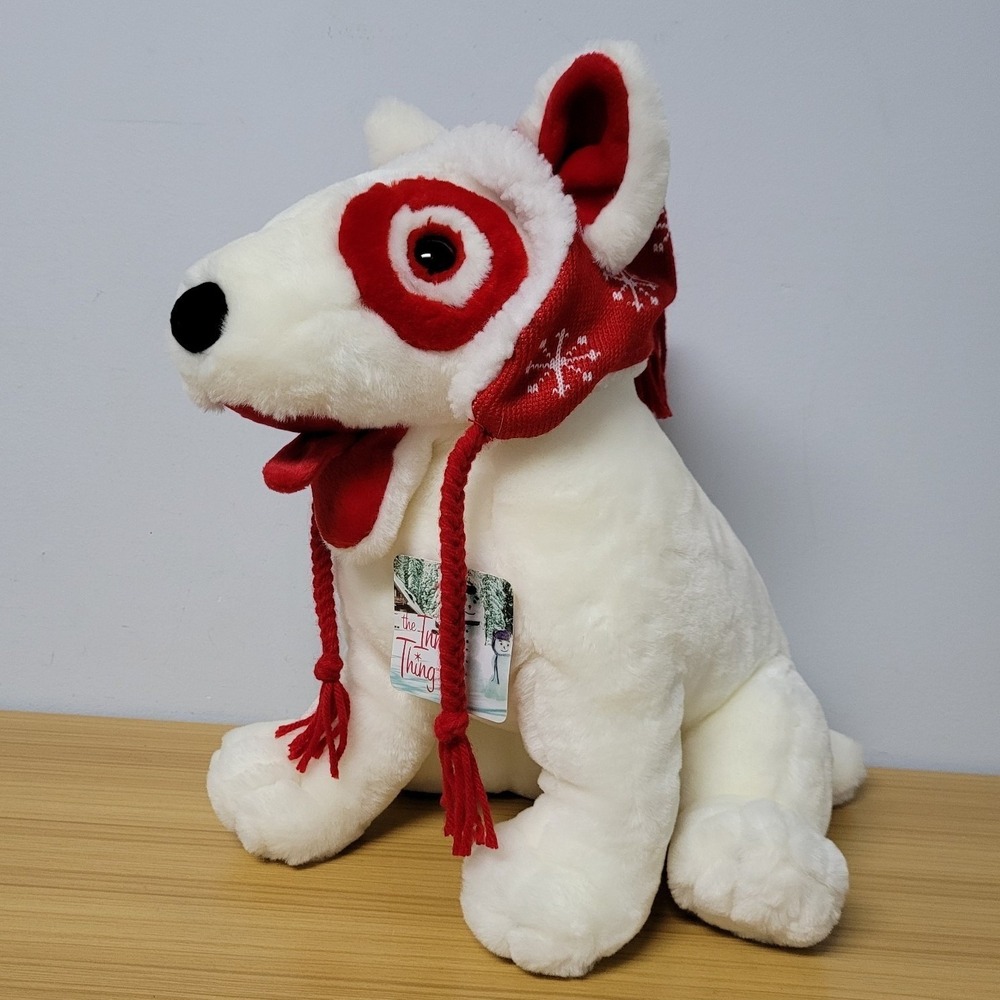 Target Bullseye Dog Plush The Inn Thing Christmas Holiday Stuffed Animal 14"